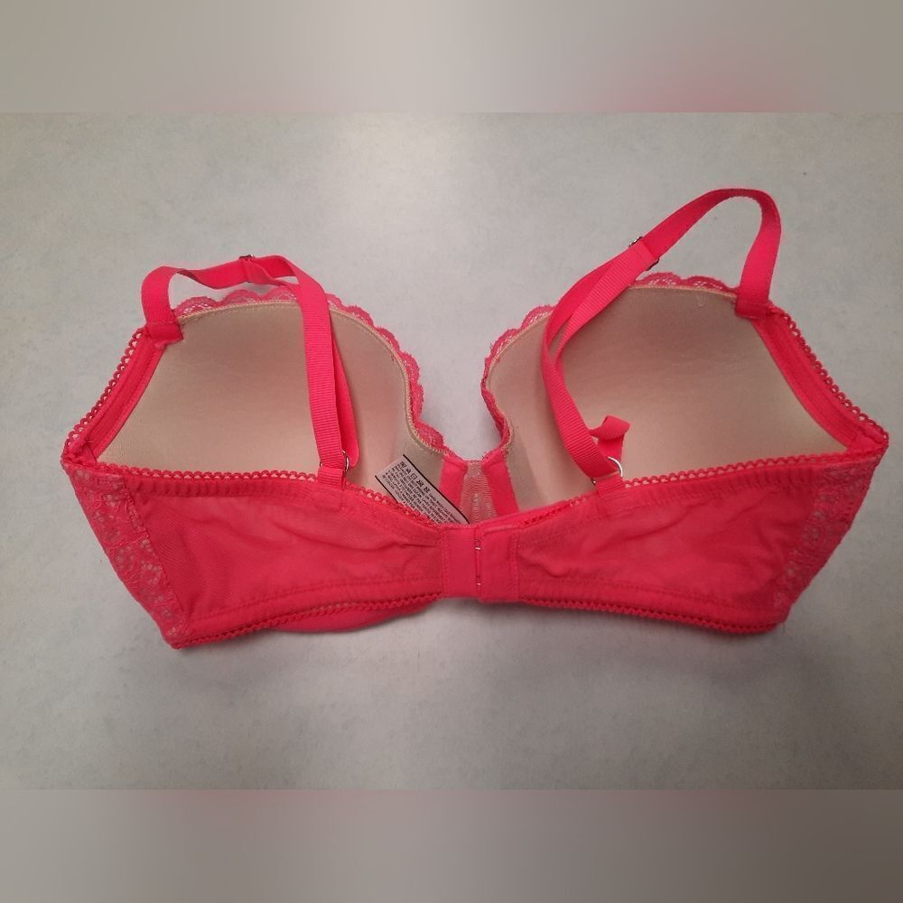 Victoria's Secret Dream Angels Lined Demi Bra Pink 34D Lace - Picture 2 of 3